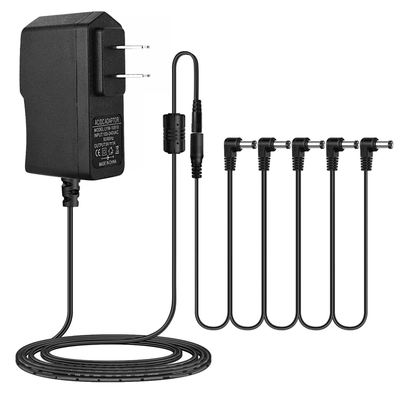 

Адаптер питания для гитарной педали, кабель с цепочкой маргаритки, от 1 до 5 способов, аксессуары для педали гитарных эффектов, переходник 9 в 850 мА