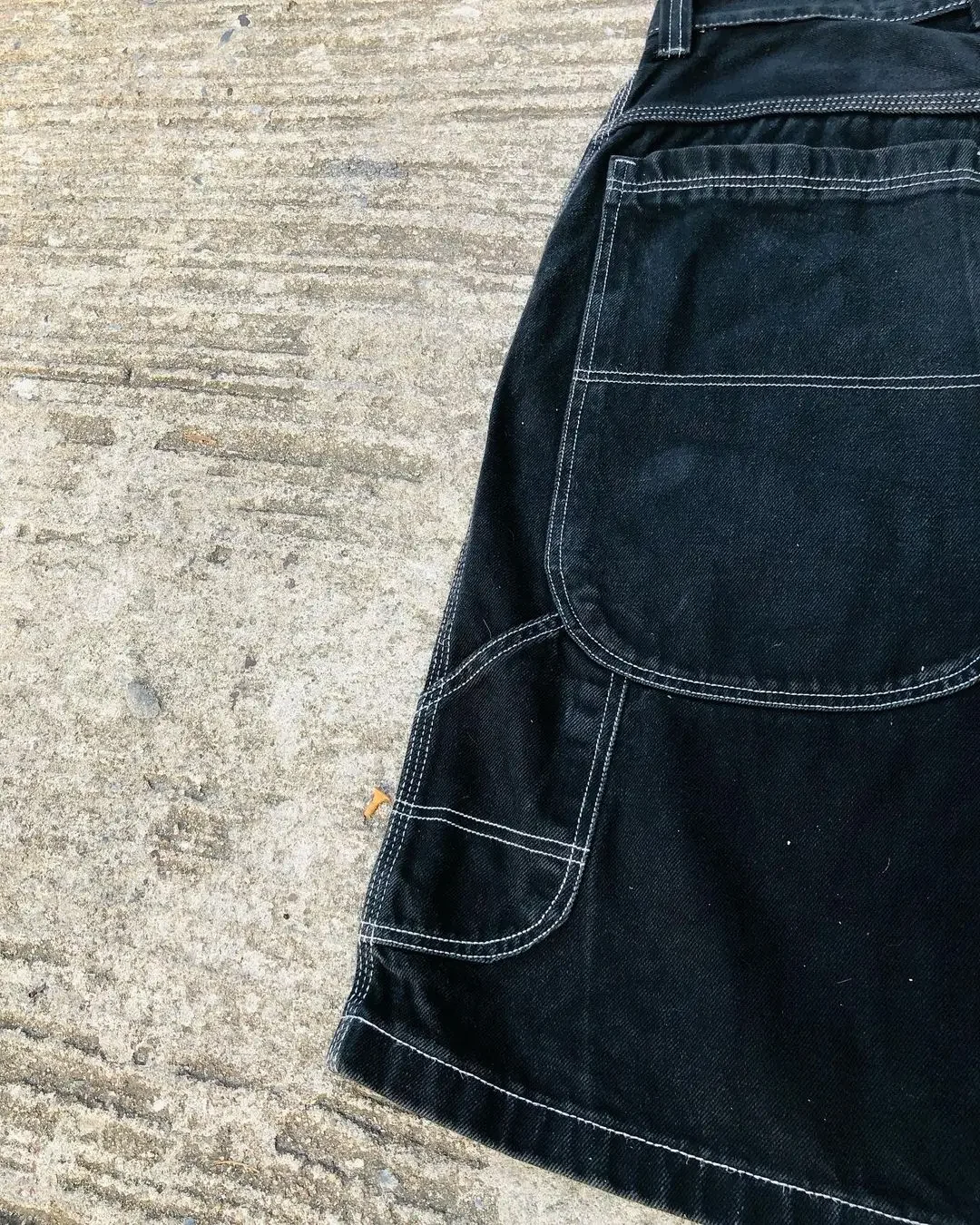 Harajuku Y2k Wexwear Embroidery Skateboarding Jeans Denim Men Letter Graphic Streetwear Shorts Baggy Gym Basketball Shorts