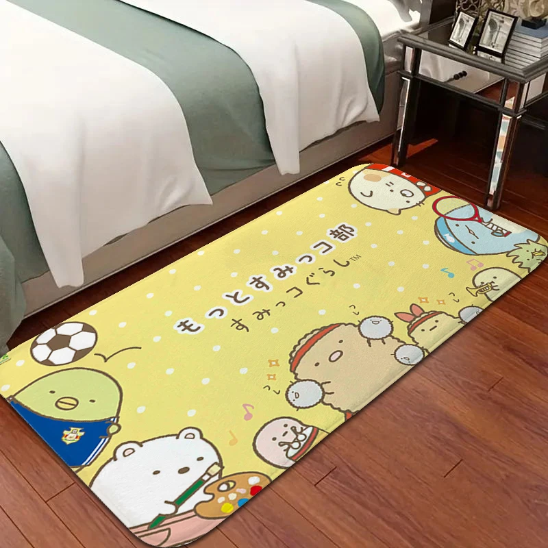 

Rug for Kids Bedroom R-Rilakkumas Cute Room Floor Carpet Bathroom Mat Non-slip Doormat Entrance Door Modern Home Decoration