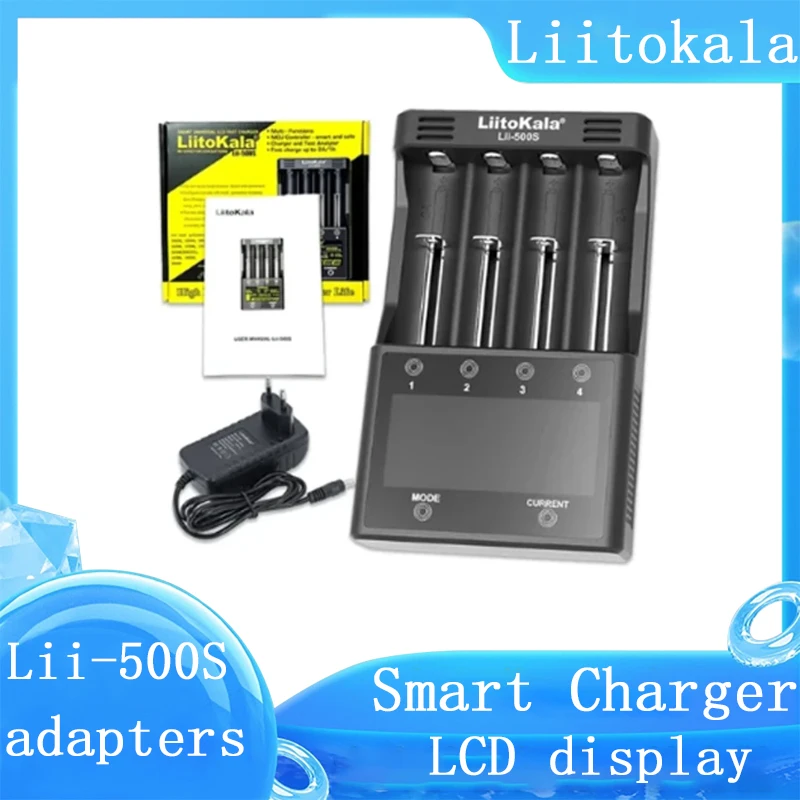 

Lii-500S Lii-600 Lii-500 Liitokala Battery Charger,3.7V 18650 26650 18350 16340 18500 14500 1.2V AA AAA LCD Smart Charger