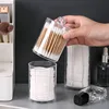Transparent Cotton Swab Storage Box Makeup Organizer Acrylic Storage Box Cotton Swab Cosmetic Box Bathroom Bedroom Storage 3