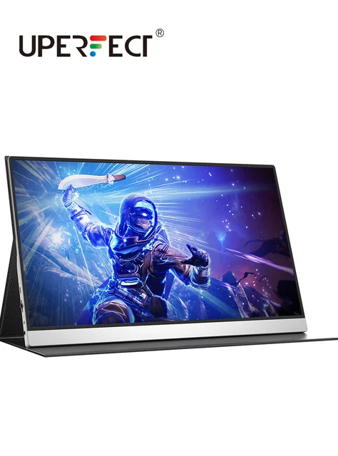 UPERFECT 4K Portable Monitor 15.6 Inch 100% sRGB HDR IPS UHD USB-C Laptop HDMI Computer Display With Smart Cover& Dual Speakers