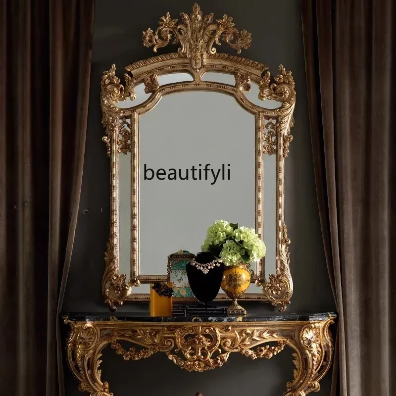 値下げ↓装飾が美しい ゴールドミラー 値下げ↓装飾が美しい ゴールドミラー zxオールドゴールド装飾ミラー