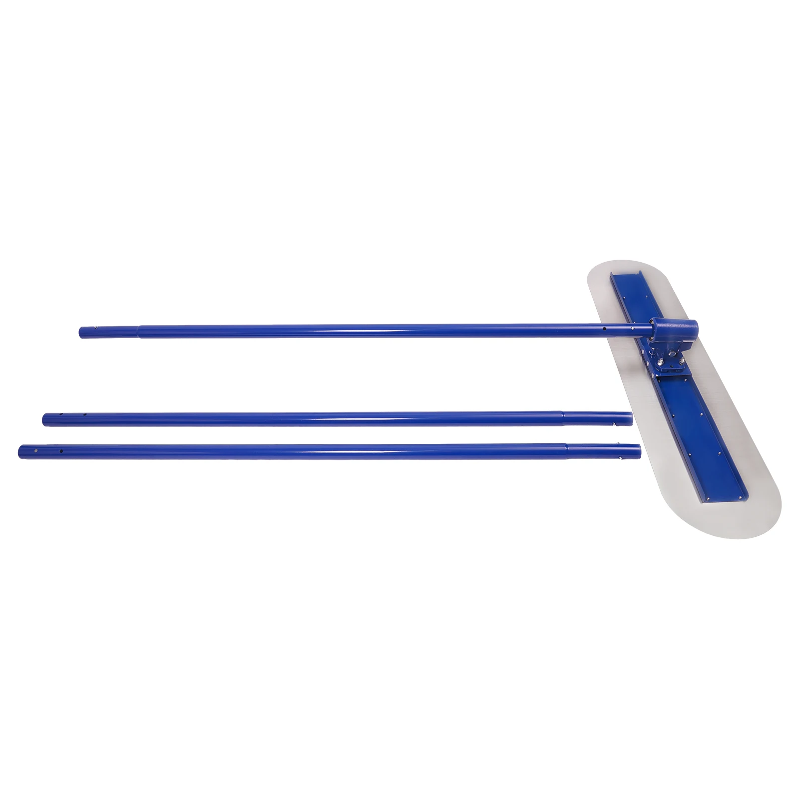 48 x 12 Inch Stainless Steel Concrete Trowel Cement Finishing Tool Round End Extended Handle Adjustable Turbine Connector