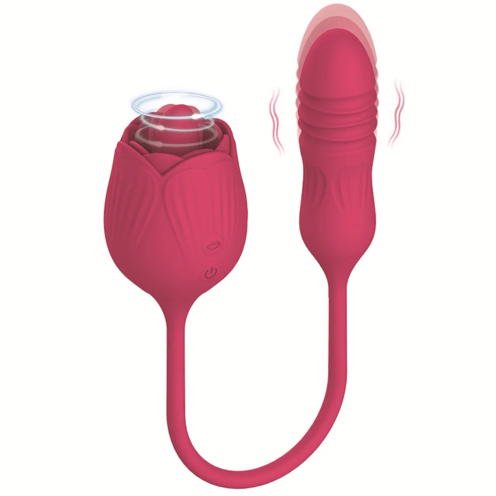 

Rose Tongue Oral Licking Vibrator Female G Spot Clitoris Stimulator Vibrating Jump Egg Masturbation Adults Sexy Toy for Women