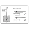 Y9RE Wood Clock Hands Mechanism with Hooks Clock Movement Replacement Kit for Clock 4