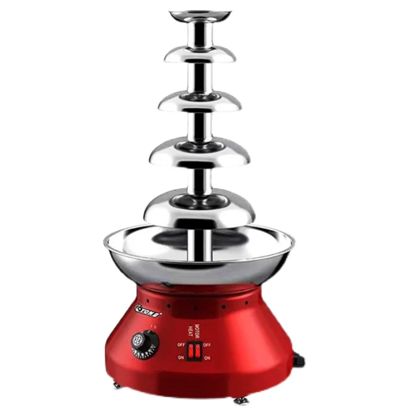 5-layer Commercial Chocolate Fountain Machine for Self Service Restaurant Hotel Party Chocolate Waterfall Chocolateira Eletrica