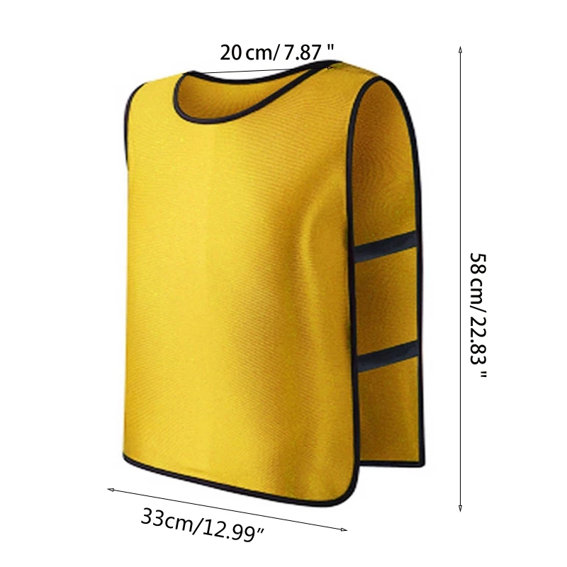 Short Sleeve Children Kid Youth Adult Team Sports Football Soccer Training Pinnies Jerseys Train Bib Vest