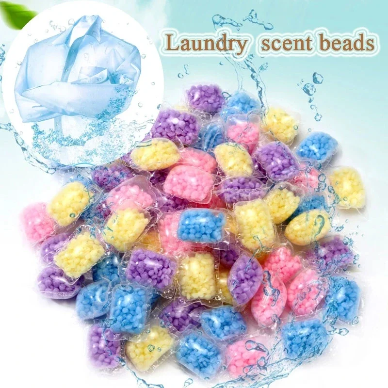 20/10pc Laundry Fragrance Beads Granule Water Soluble Softener Pods Laundry Scent Booster Aroma Boosting Clothes Aromatherapy laundry scent beads
