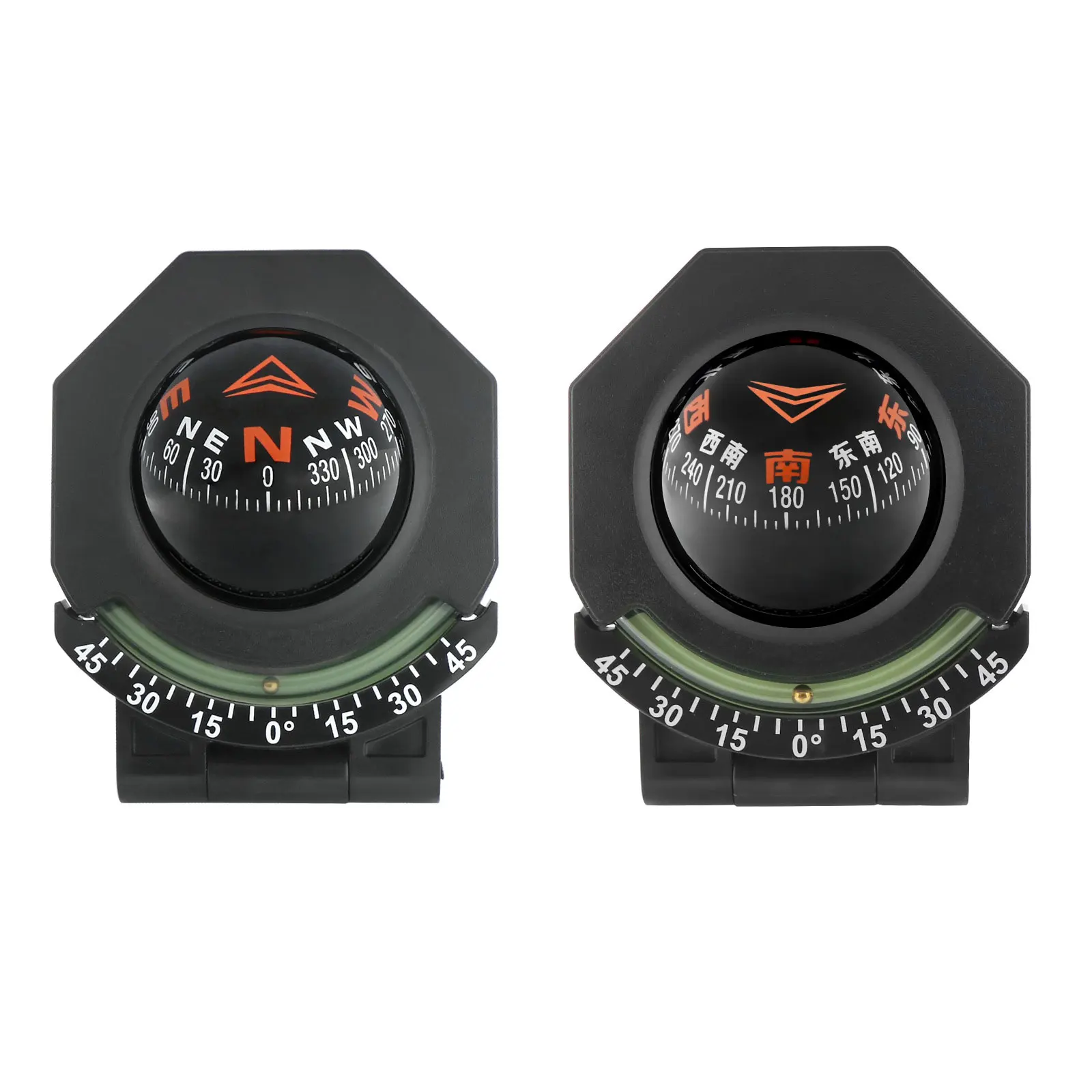 

Multi-Use Compass with Adjustable Dashboard Mount – Water-Resistant, Ball-Design Navigator for Cars, Boats & Outdoors