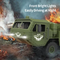 JJRC Q60 Q75 Off-Road Climbing Remote Control Vehicle 1:16 Simulation THAAD Six Wheel Military Truck Model Children's Toy Gift 1