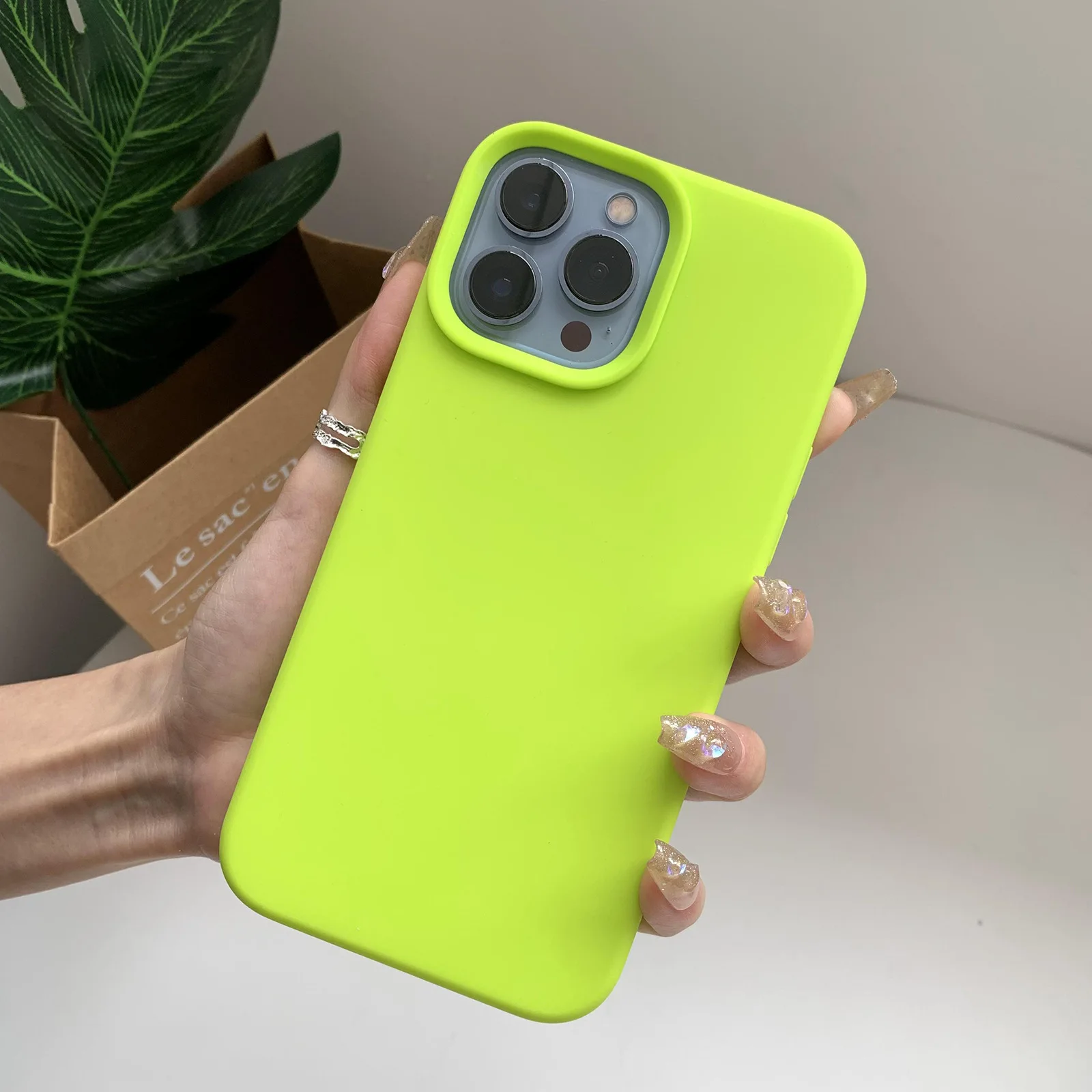 thumbnail image 1 of For iPhone 13 14 15 Pro Max Case Luxury Liquid Silicone Phone Case for iPhone 11 12 Pro Max X XR 15 Plus Camera Protection Case, 1 of 5