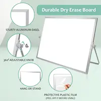 12×16 Inch Tabletop Whiteboard, Adjustable Stand Dry Erase Board, Mini White Board for Students Office Home 3