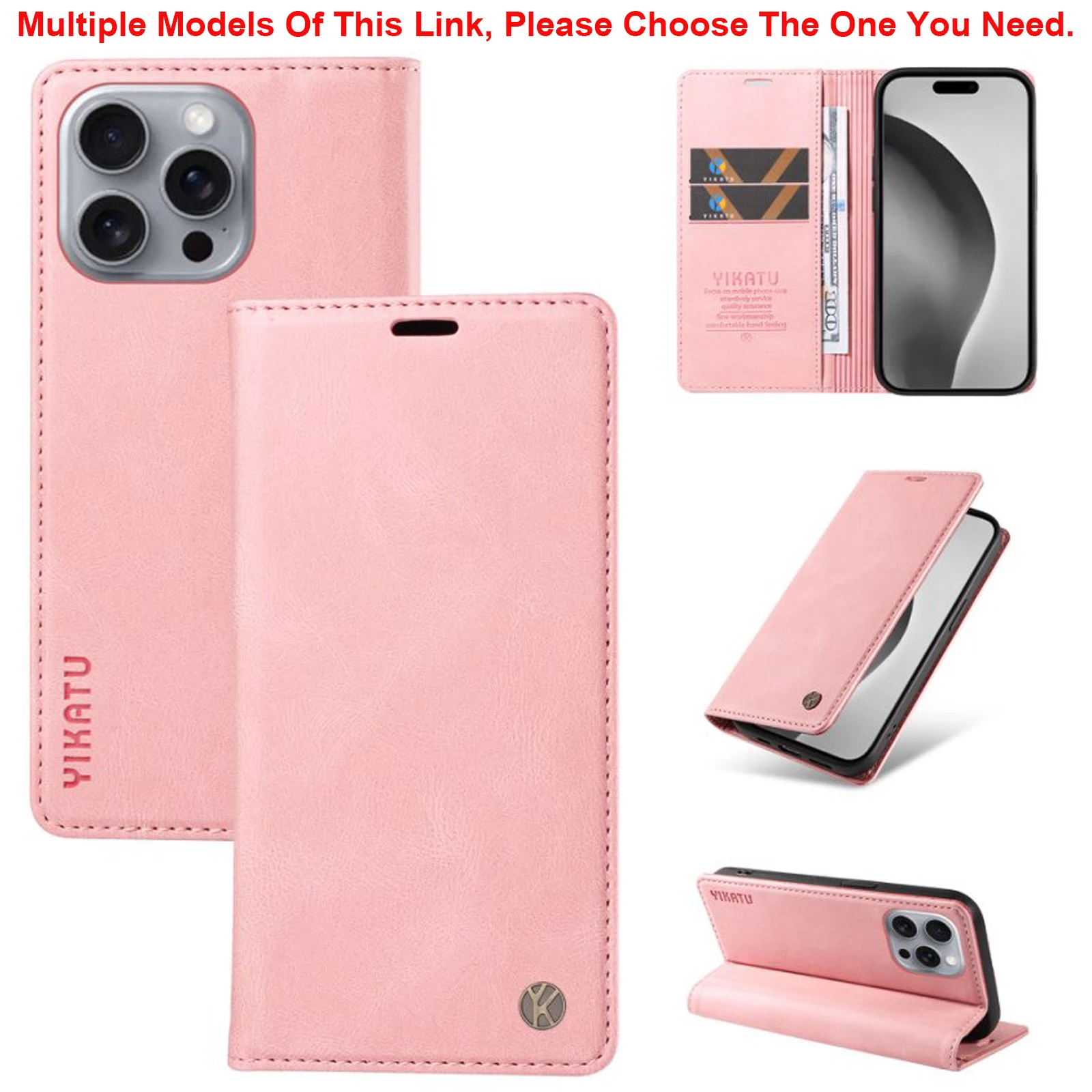 Luxury Leather Wallet Slot Phone Case with Speed Cover Design