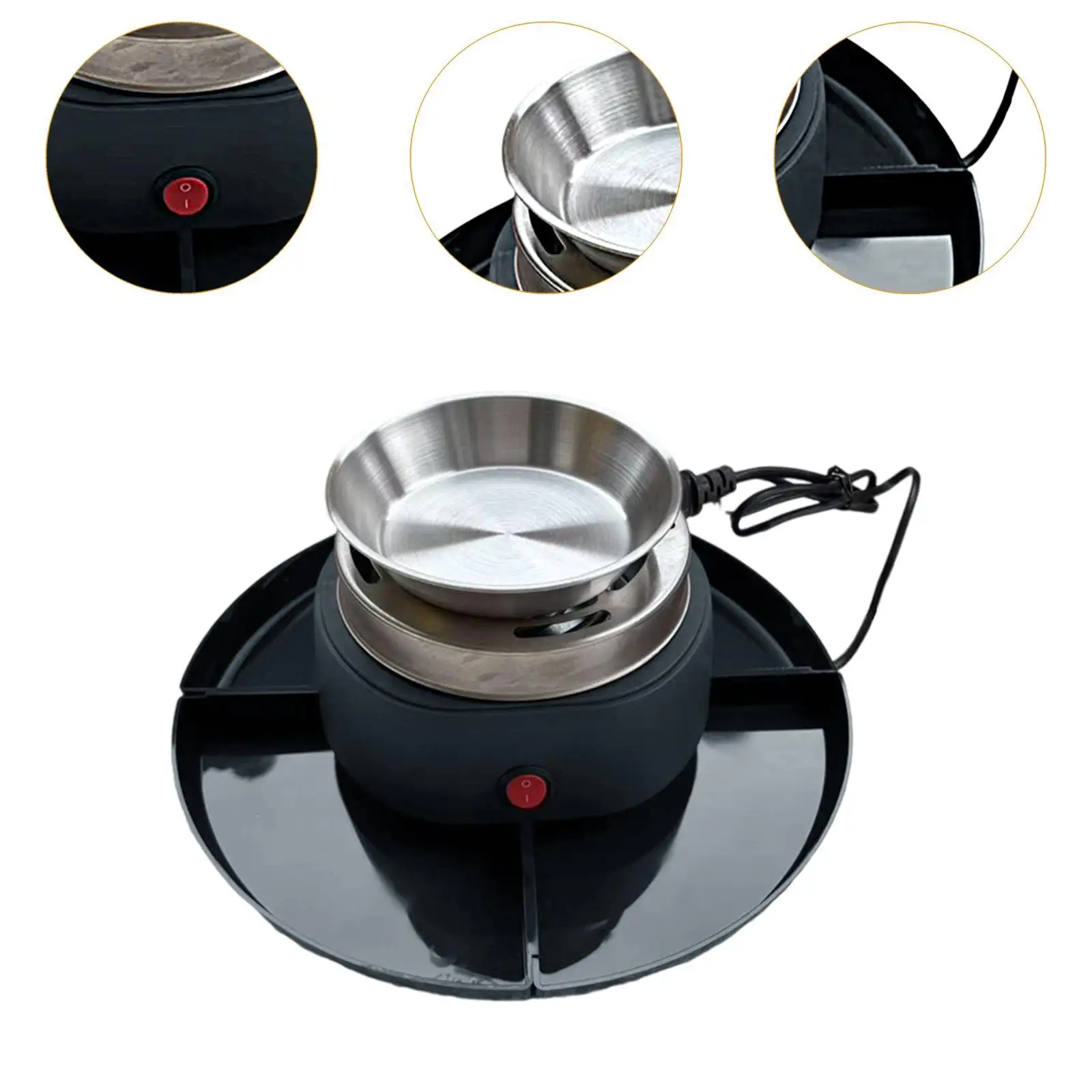 Smores Kit Melt Fondue Pot Electric Smores Maker for Family Christmas Indoor