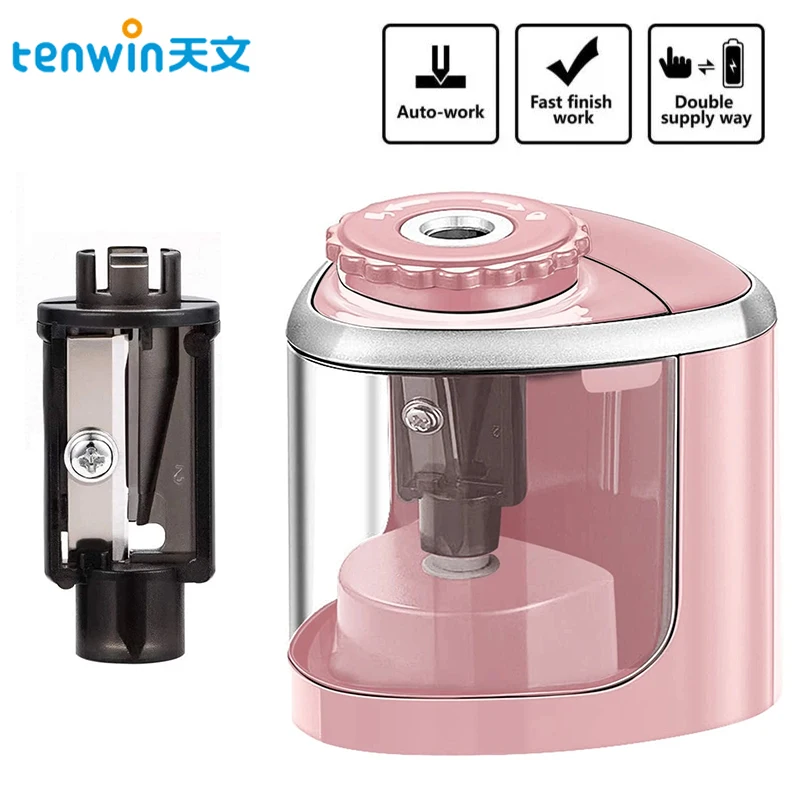 

Tenwin Portable Electric Pencil Sharpeners for Kids Blade to Fast Sharpen Suitable for Classroom Office School Pencil Sharpener