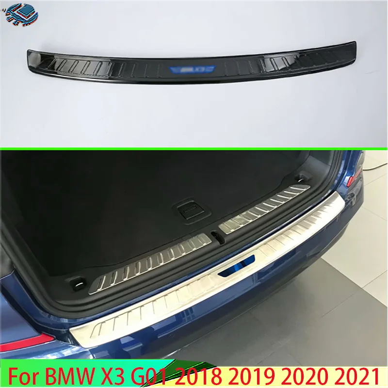 Voor Bmw X3 G01 2018 2021Car Accessoires Rvs Achterbumper Bescherming