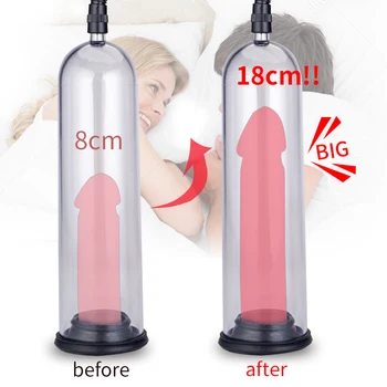 Male Manual Penis Vacuum Pump Amplifiers Enlarger Peniss Increases Thicken And Grows Masturbator Men Sexulaes Toy Adult Supplies 6