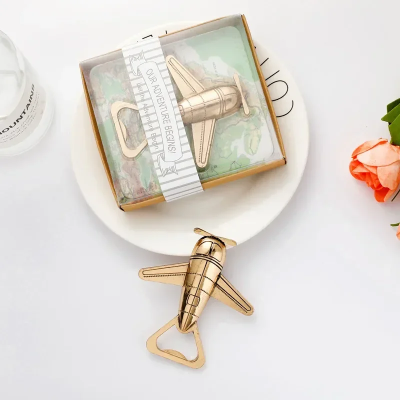 Zinc Alloy Airplane Beer Bottle Opener Gift