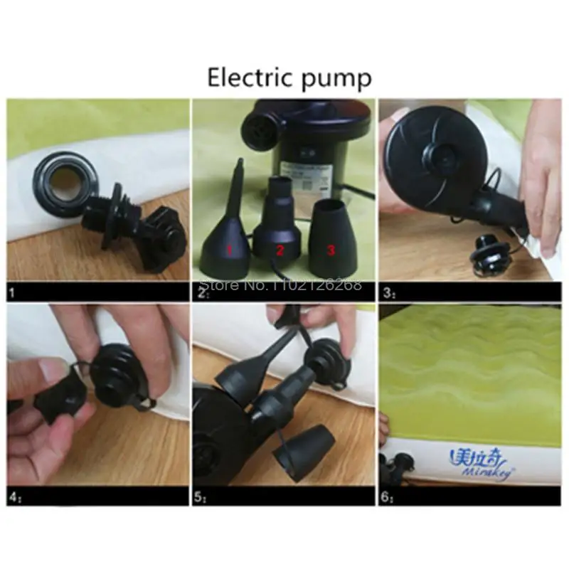 Portable Inflatable Bed With Electric Pump Bedroom Furniture Folding Chair