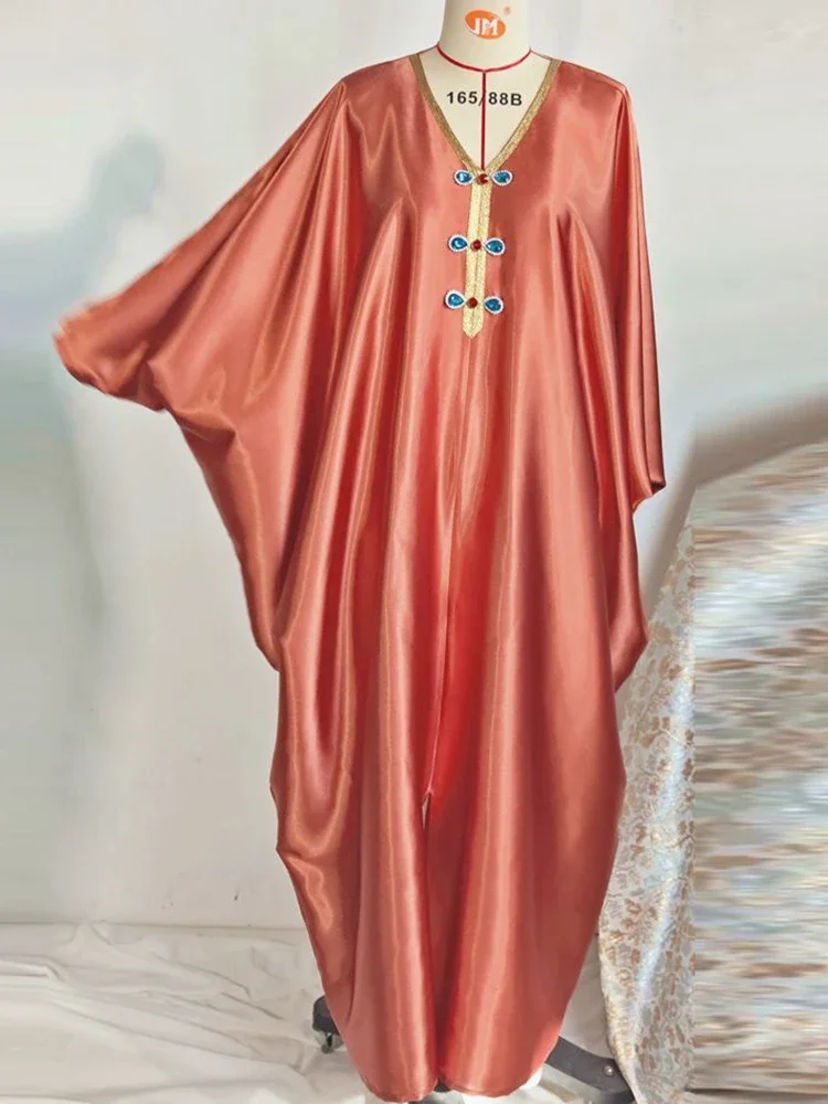 

India Abaya Dubai Turkey Hijab Muslim Satin Dress Islam Clothing Maxi Dresses Abayas Women Robe Femme Musulman De Mode Vestidos