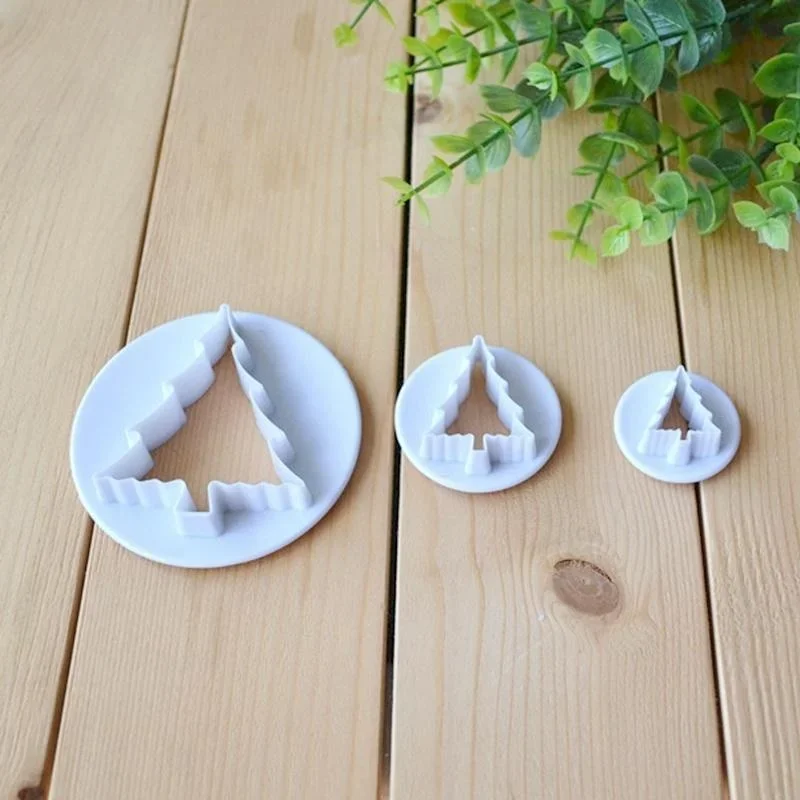 3Pcs/set Multifunctional Tree Shaped Molds for Household Kitchen Cookies Candy Cutting Baking Mould Kitchen Tools Accessories