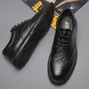 British Style High End Leather Shoes Mens New Pointed Oxford Shoes Lace Up Genuine Leather Moccasin Business Formal Casual Shoes 4
