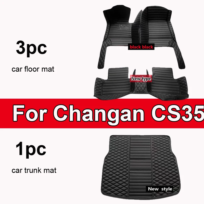 

Car Floor Mats For Changan CS35 Plus 2018-2023 22 21 20 19 Custom Auto Foot Pads Automobile Carpet Cover Interior Accessories