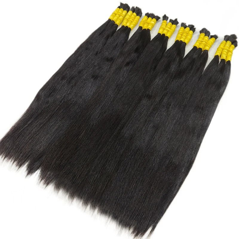 Indian Hair Human Hair Bulk Purple Garter No Weft 100% Virgin Silky Straight Full Ends Thicker Extensions human braiding hair,human hair bundles,braiding hair extensions,human hair extensions