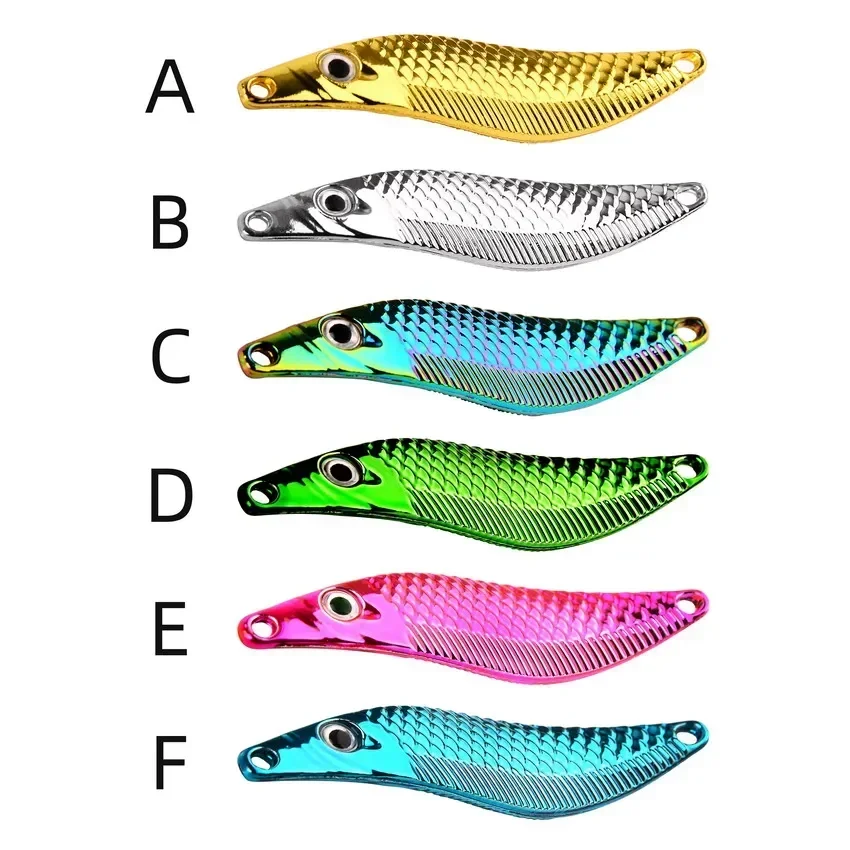 Premium Metal VIB Leech Spinners: Trout Fishing Lures for Night & Saltwater Trolling