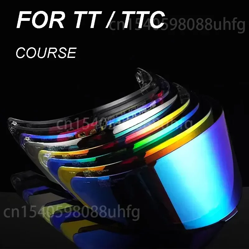 For KYT TT Course Motorcycle Helmet Full Face Helmet Visor Shield Lens MotorcycleAccessories Windshield TTC VESC-8 Revo Capacete double visor motorcycle helmet flip up helmet men and women full face motocross helmet capacete with ece certification