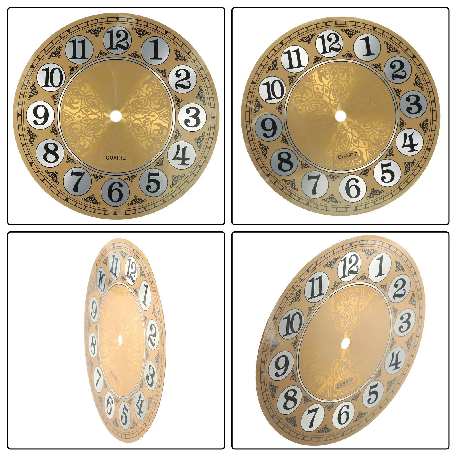 Clock Accessories Dial Face Vintage Aluminium Arabic Numeral Not Fade