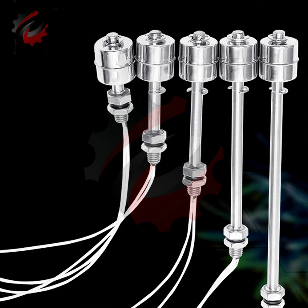 Water Level Switch Stainless Steel Side Mount Horizontal Liquid Float AC/DC 220V for Water Tower Aquariums Fish Tank