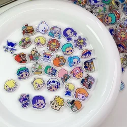 One Piece 2cm Acrylic Sheet Mixed DIY Patch Hand-made High-looking Student Gift Double-sided Mask Transparent Keychain Pendant