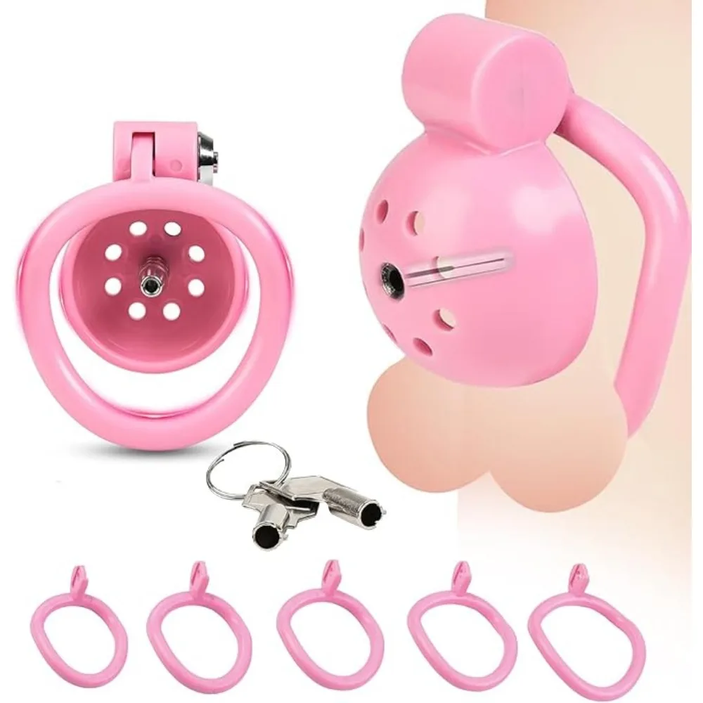 Press Lock Penis Cage With 5 Rings Metal Dilator Flat Chastity Cage Lightweight Device For Men Hentai Bondage Fetish SM Sex Toy penis chastity cage,chastity lock sex toy,chastity cage accessory