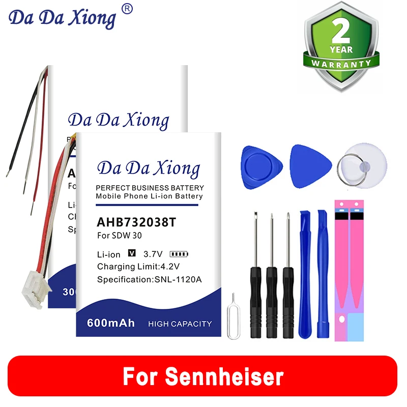 Sostituire La Batteria Per Sennheiser Momentum Sdw Flex Cx 7.00Bt 2.0 3 30 60 5016 5013 5014 450 550 5000 5015 Hd4.40Bt Mm400 Px210Bt