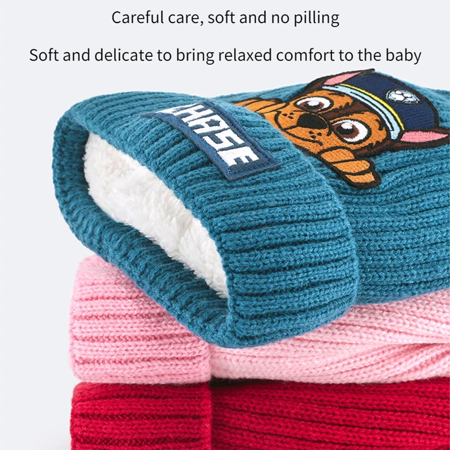 Paw Patrol Hats Hot Cartoon Knitted Hat Anime Figures Skye Marshall Chase Cap Model Game Hip Hop Hat Thicken Keep Warm Kids Caps 3