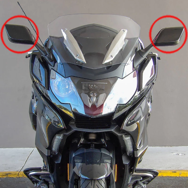 MotorcycleRearViewBrightBlackSideRearviewMirrorsForBMWK1600