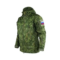 Tactcial Russia Uniform Jacket Outdoor Spring and Autumn Coat Rainproof Soft Shell Green Camouflage Assault Suit Mens Jacket 1