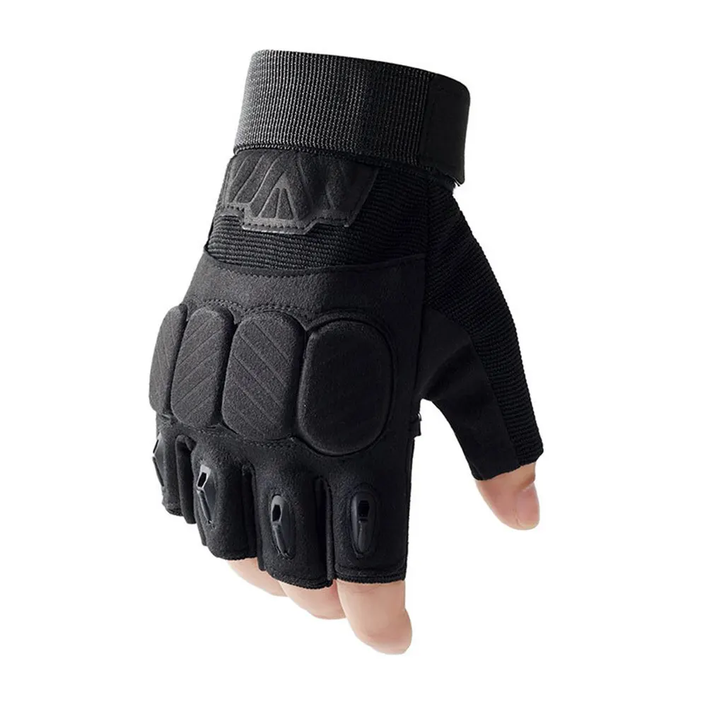 Outdoor Anti-slip Half Finger Gloves Men Women Sports Gloves Motorbike Cycling Climbing Hiking Biking Workout W01