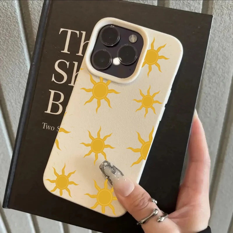 Yellow Sun Minimalist Vibrant Pattern Shockproof Phone Case