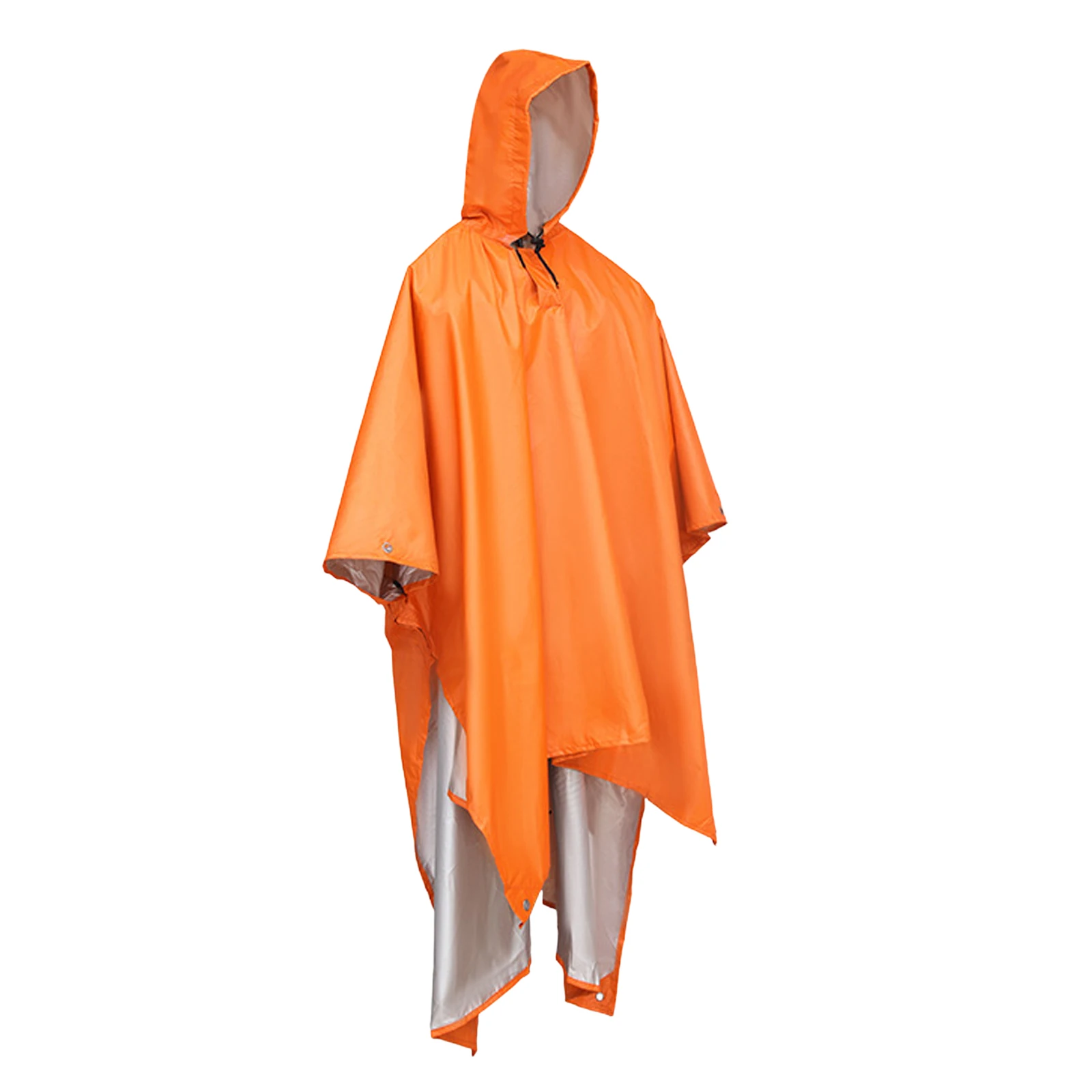 Waterproof Rain Poncho Jacket Shelter Reusable Tarp For Adult Unisex Camping Outdoor Three-In-One Raincoat Lightweight