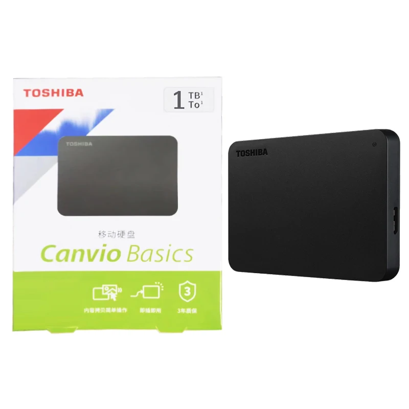 Toshiba A3 OEM обновленный черный Canvio Base 500 ГБ 1 ТБ 2 ТБ 4 ТБ жесткий диск внешний механический жесткий диск USB 3,0 черный
