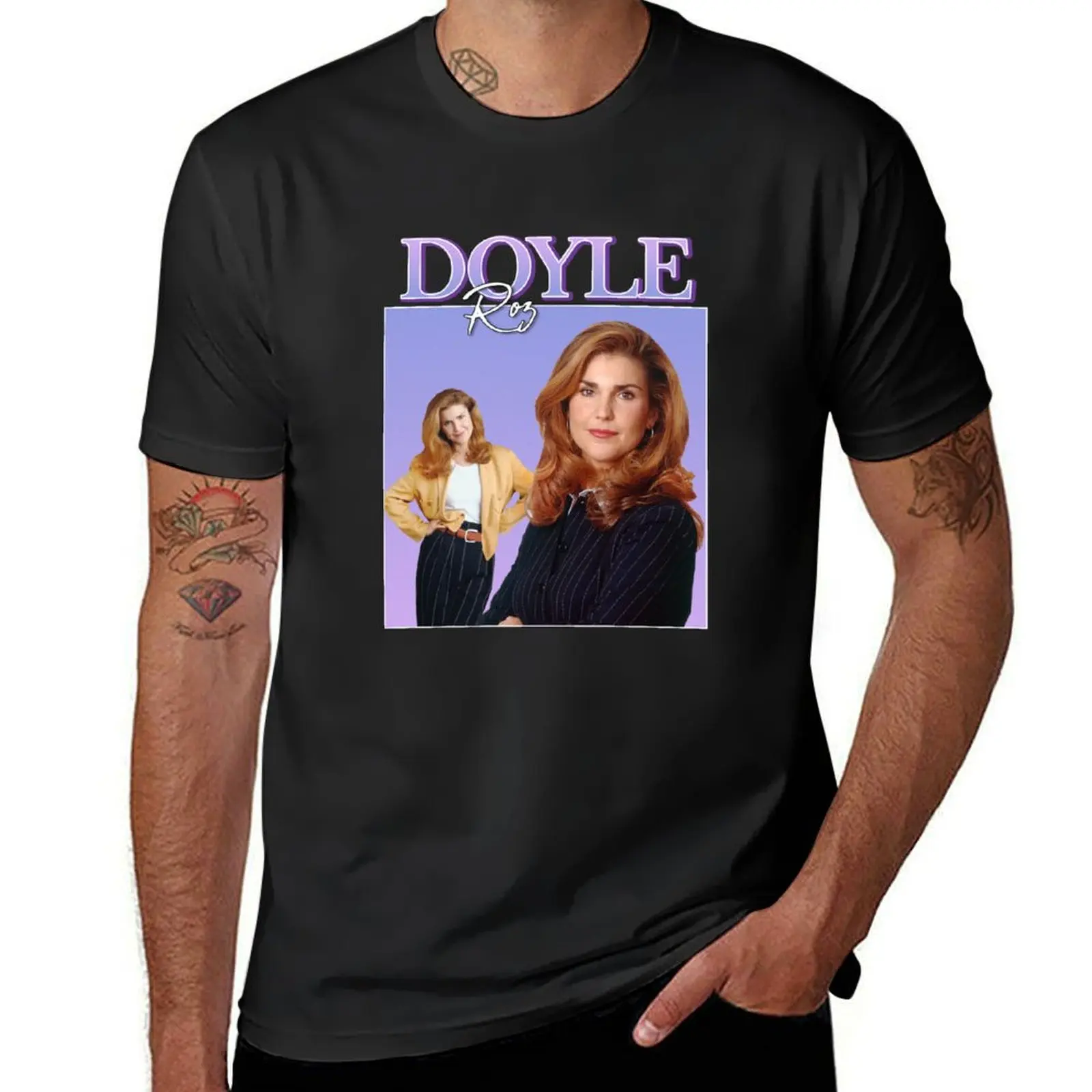 

Roz Doyle Vintage/Retro Design T-Shirt aesthetic clothes blacks plain black t shirts men