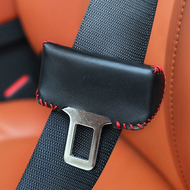 Belt Buckle Clip Protector leather for Lixiang One L7 L8 L9 Car Interior Button Case Anti-Scratch Cover Safety Accessories