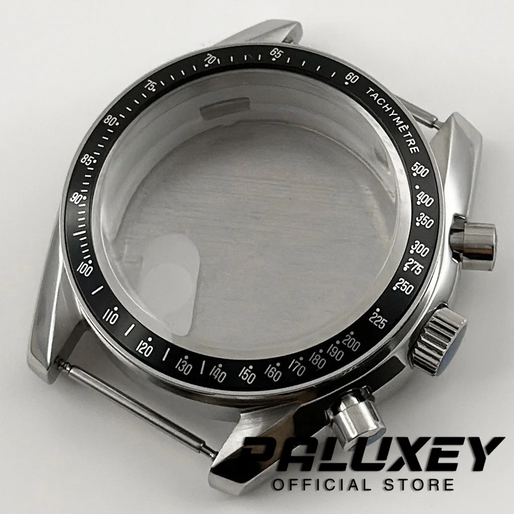 Premium Multifunctional 40mm Speedmaster Watch Case for Quartz Movements - Fits 20mm Strap