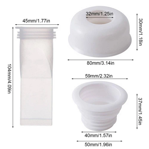 실리콘 바닥 배수 탈취제 코어, 배수 역류 방지기, 하수구 여과기 필터, 악취 방지 싱크대 바닥 배수 스토퍼, 40mm, 50mm, 75mm 2