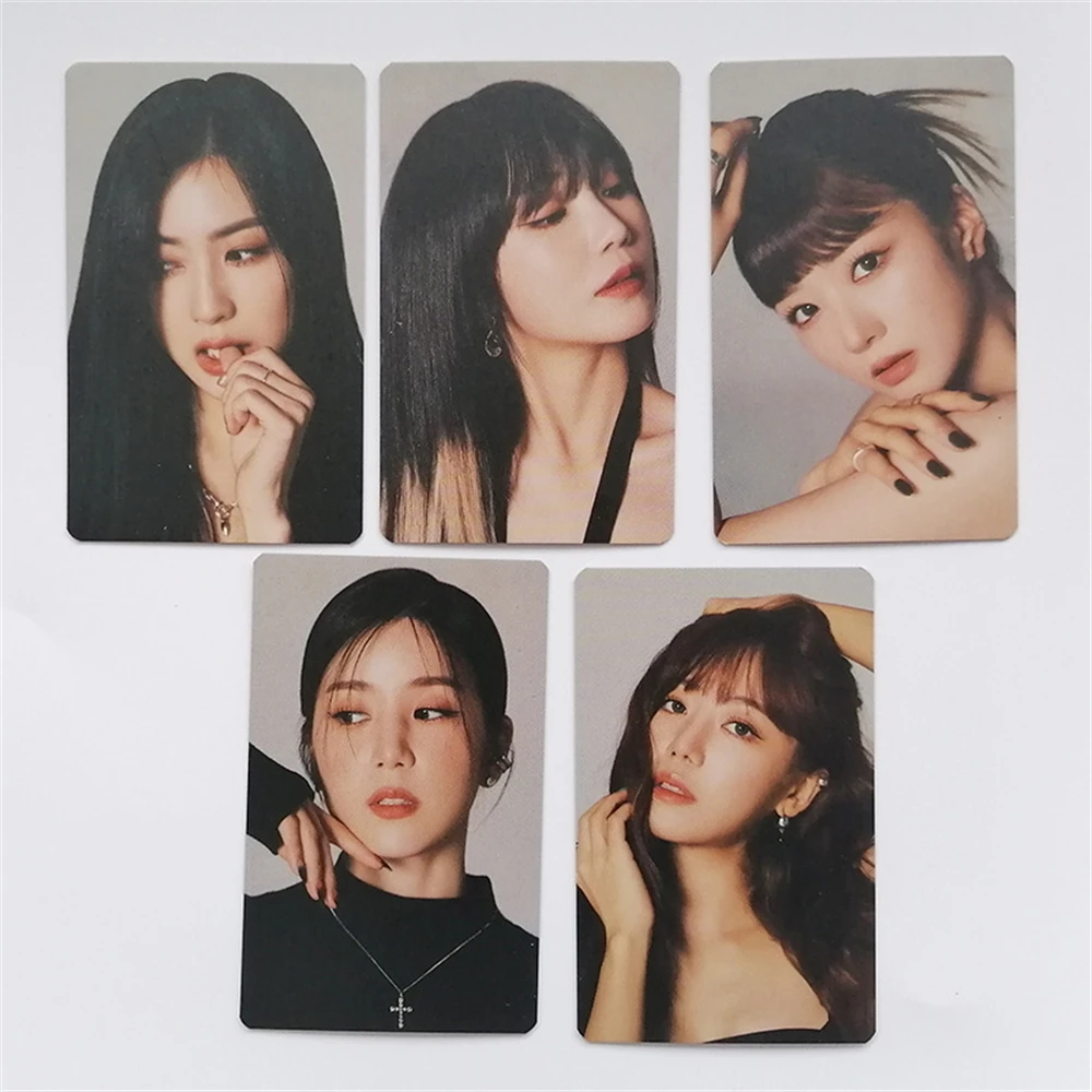 

5Pcs/Set KPOP Postcards Apink Mini Album SELF Photocard ChoRong EunJi BoMi Double-Sided Paper Cards For Fans Collection Gift