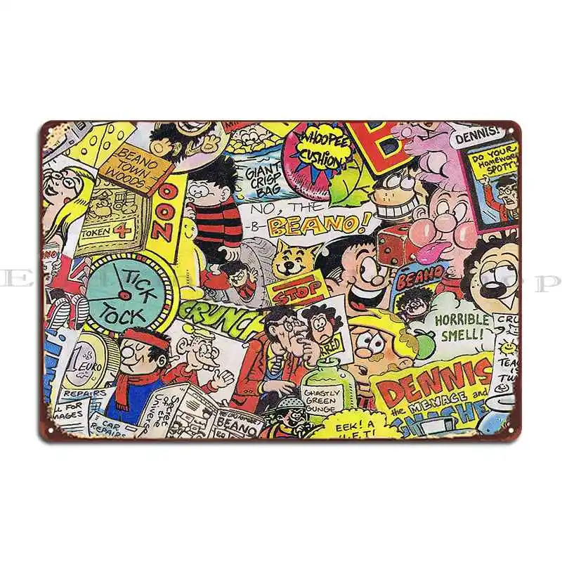 Beano Metal Sign Pub Plates Design Retro Poster Personalizza Tin Sign Poster