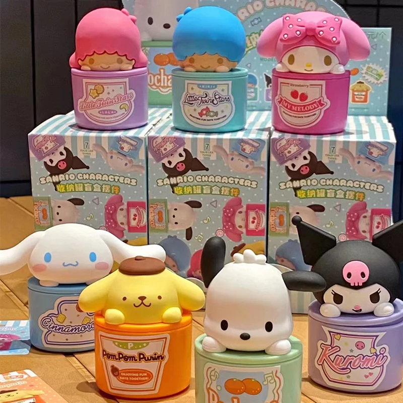 

MINISO Sanrio Blind Box Storage Kuromi Pachacco Cinnamoroll My Melody Kawaii Anime Blind Bag Anime Figure Peripheral Kids Toys